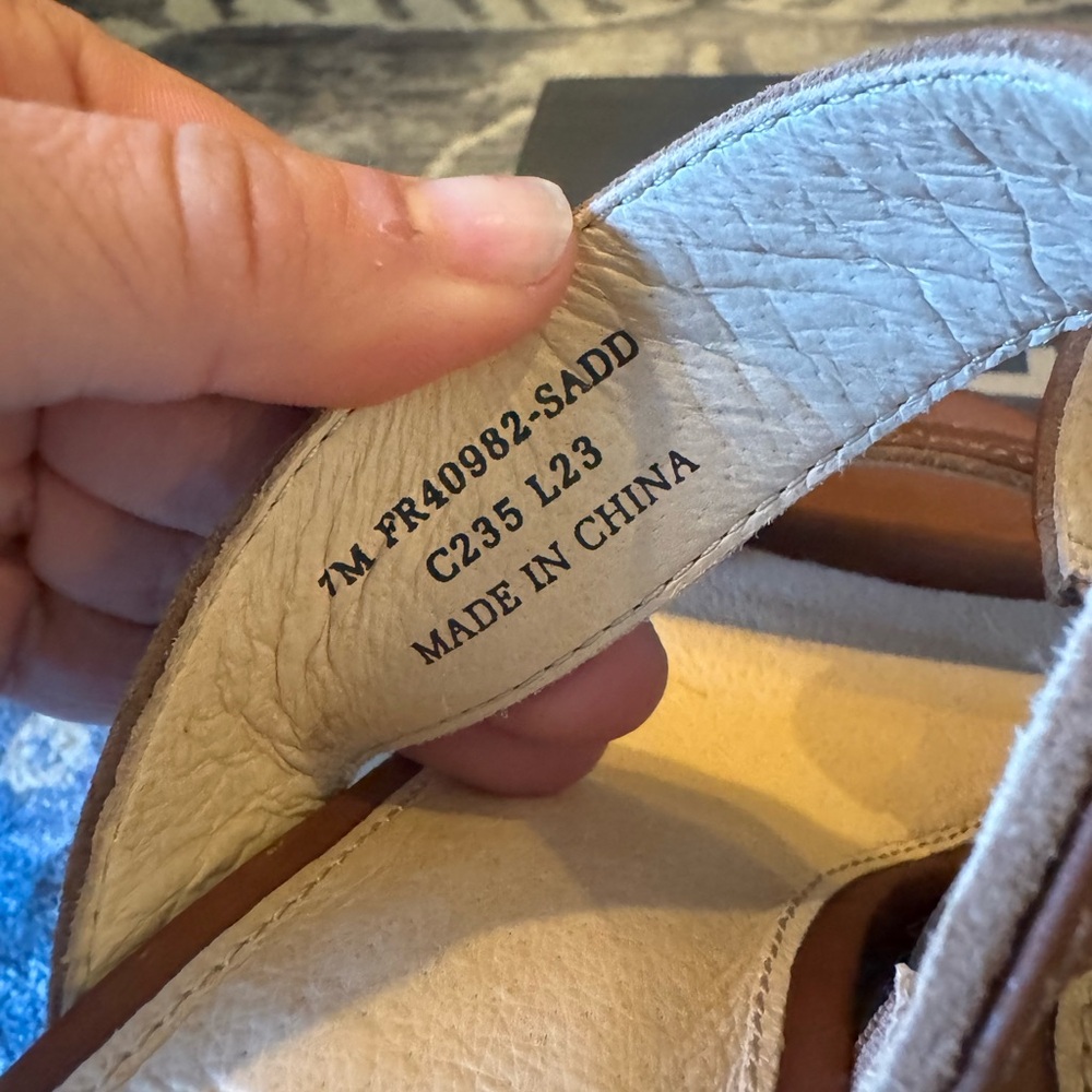 NIB Frye Women's Pipa Woodstock Brown Platform Sandals - Picture 7 of 8